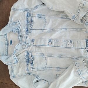 Children light wash Jean Jacket  size Large 10-12